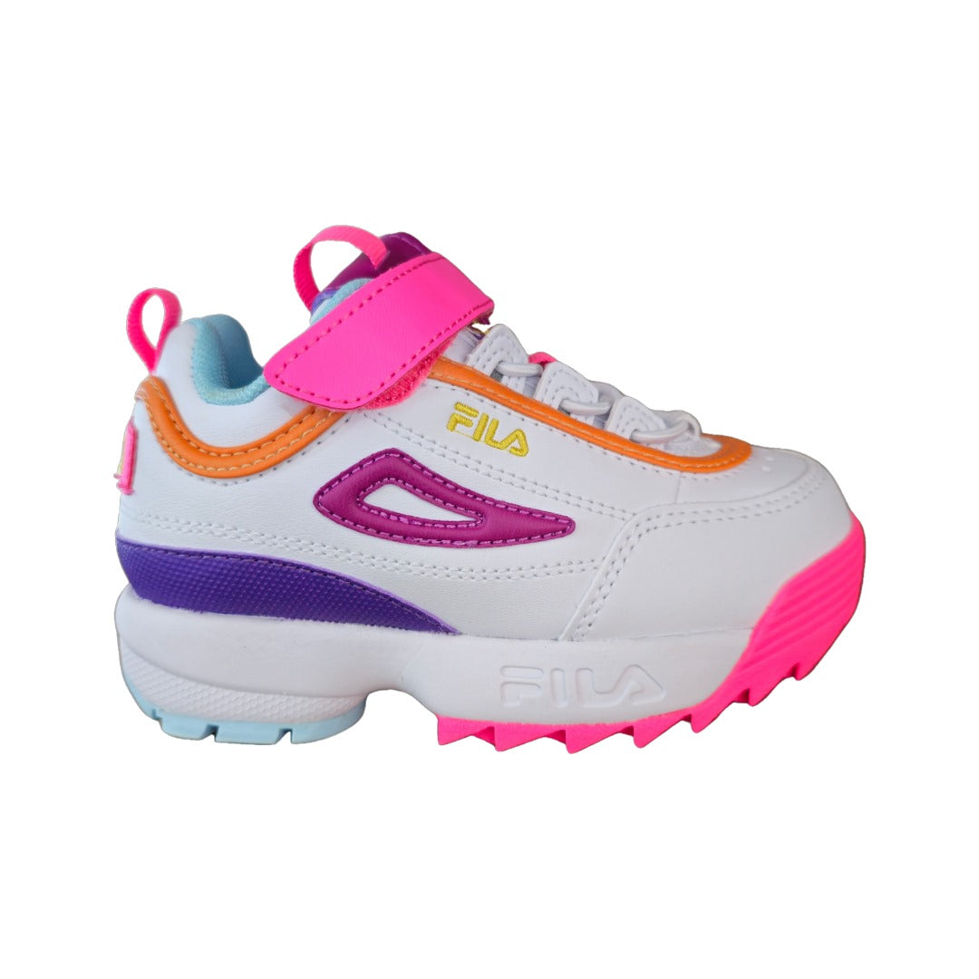 Fila disruptor blue and pink best sale