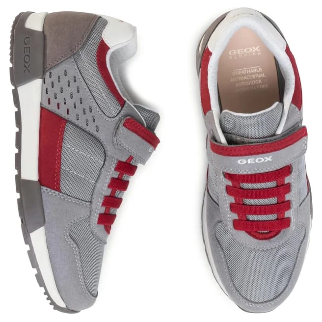 GEOX J ALFIER GRY-RED - Marka store