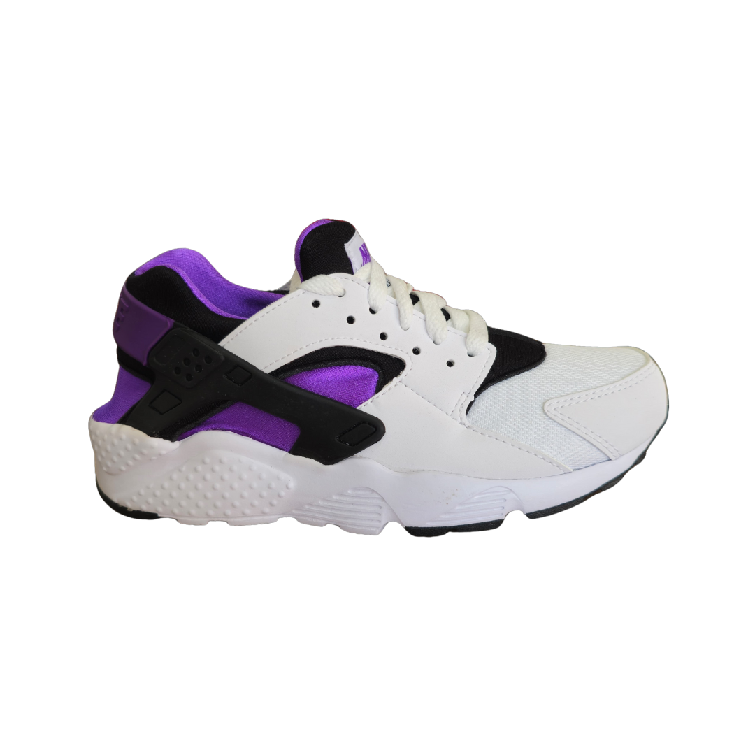 NIKE HUARACHE RUN GS WHT-PURPLE