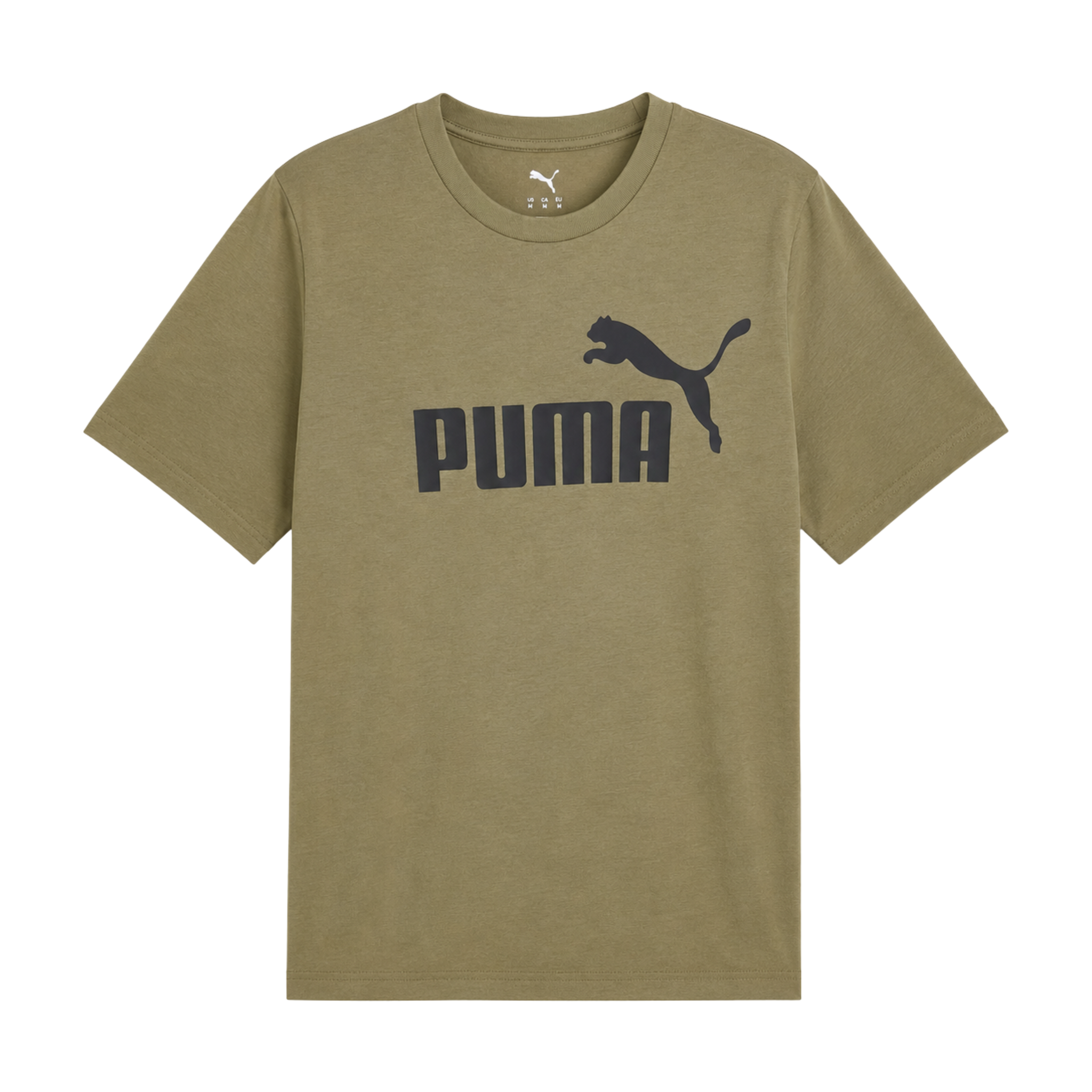 Puma ESS No.1 Logo Tee Olive Green