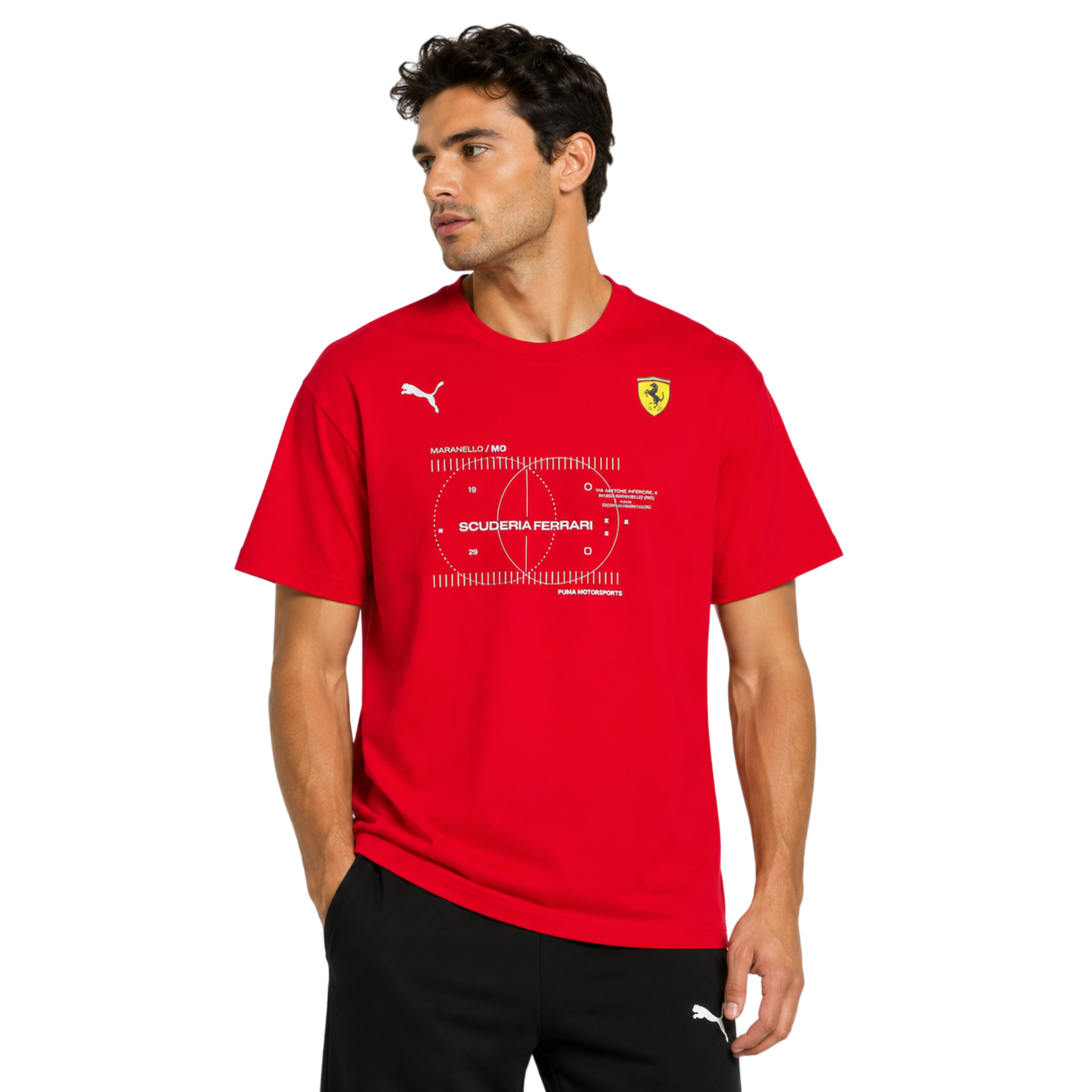 Puma Ferrari Premium Tee Red